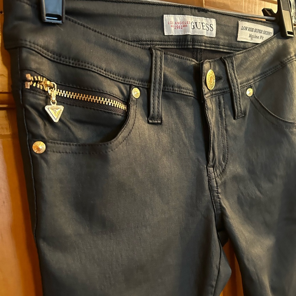 Guess Slim Fit Black Pants